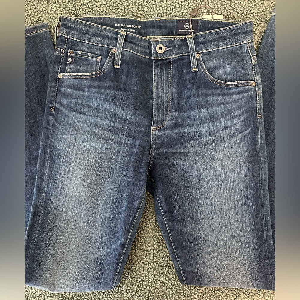 AG Adriano Goldschmied Skinny Leg Blue Jeans - Picture 6 of 9